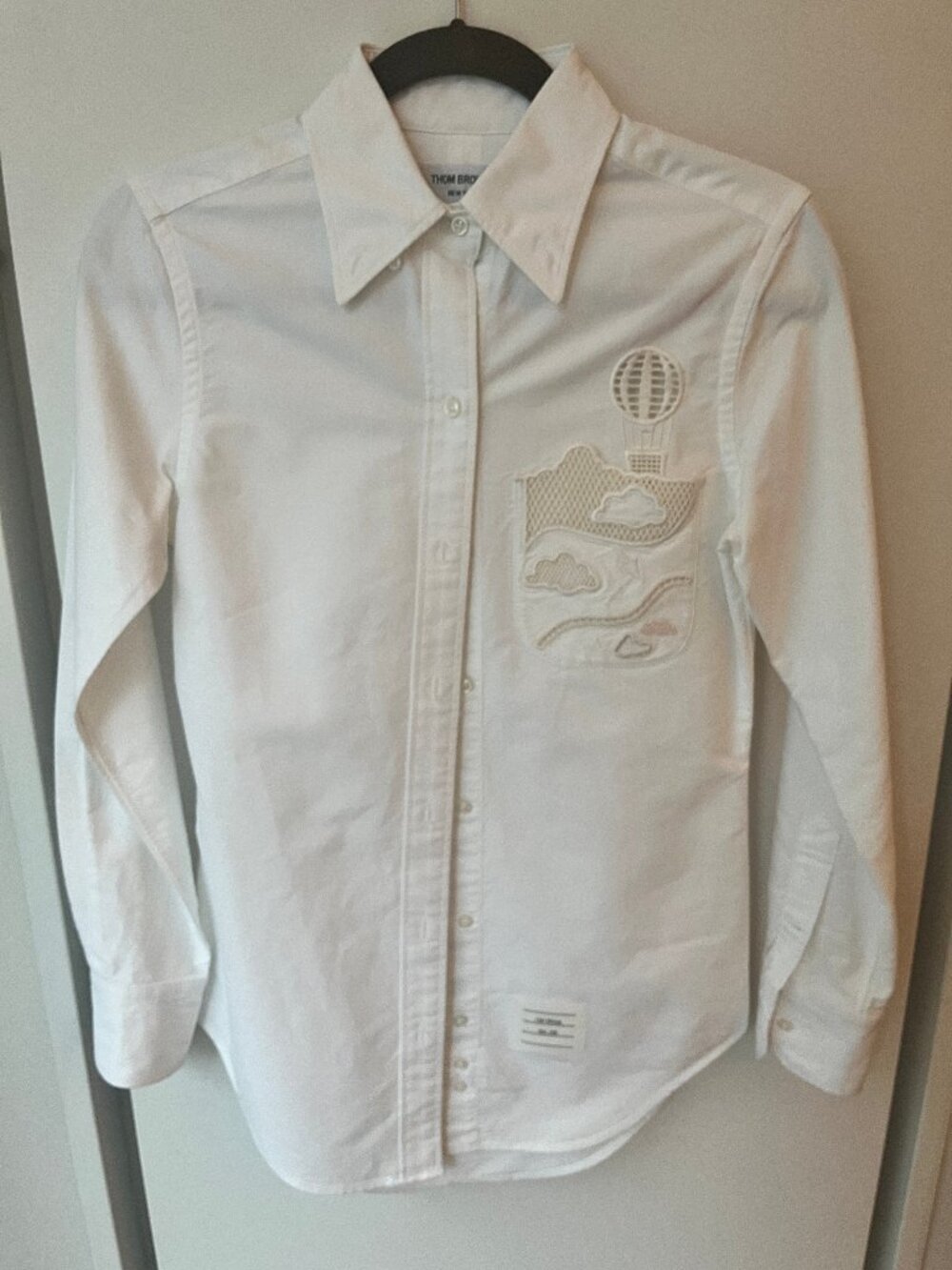 Thom Browne Embroidered Pocket Shirt Size 38